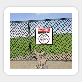 Beware of dog Sticker